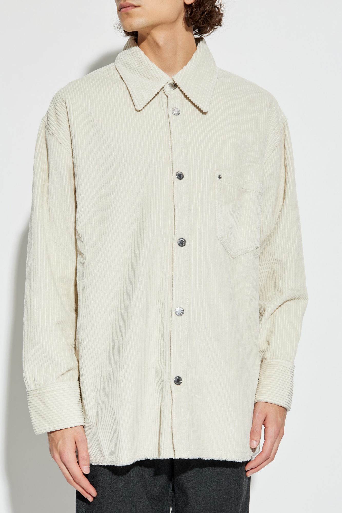 arriy様シャツアイボリー Ami Alexandre Mattiussi Corduroy shirt | Men's Clothing | Vitkac